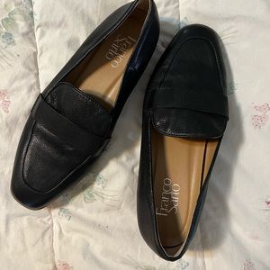 Black leather loafers size 7 1/2 Brand New